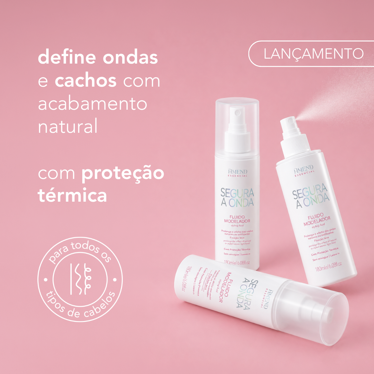 Fluido Modelador Amend Essencial Segura a Onda image number 1